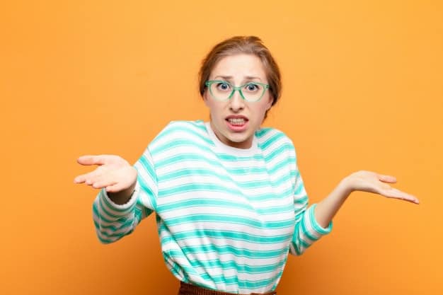 yound blonde woman feeling clueless confused sure which choice option pick wondering 1194 40793 What does it feel like for a woman when a man cum inside of her?