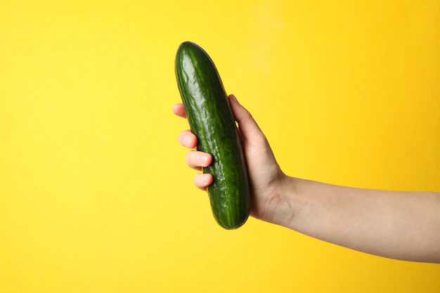 cucumber in hand Why are dildos so big if size doesn't matter?